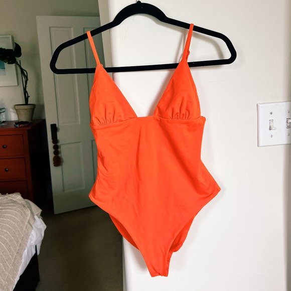Mara Hoffman Orange One-Piece Swimsuit, Size S - Picture 2 of 7